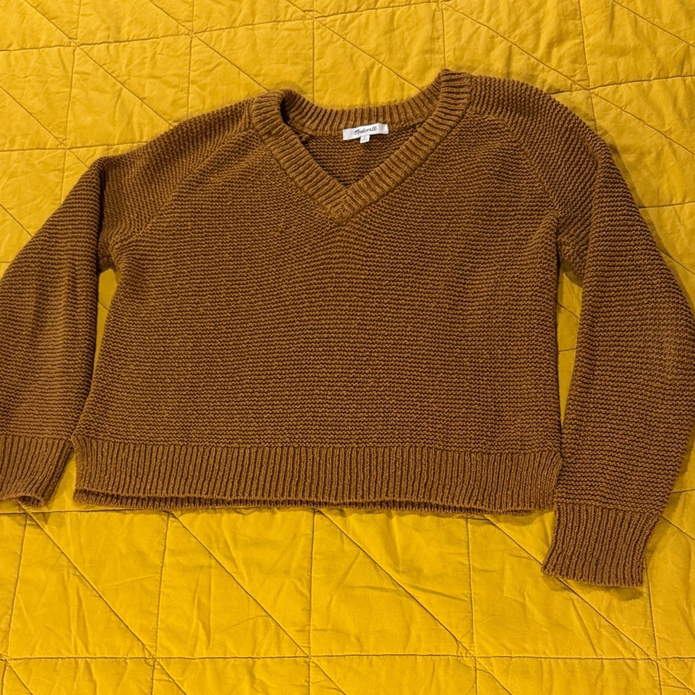 Madewell Mistard V-Neck Sweater